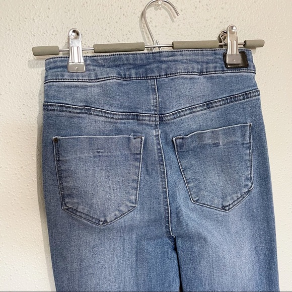 2 Pair Skinny Jeans Blue Size 1 High and Mid Rise - Picture 7 of 16